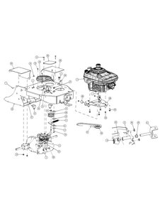 Sulky Assembly Diagram and Parts List for 56A443TH (750-XP)(2009 & 2010) Cub Cadet Lawn Mower